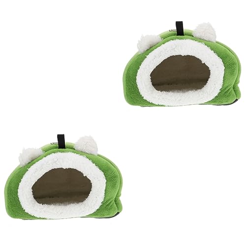 BCJMKDX Haustier-Bett. 2 Stück Haustier Baumwolle Nest Plüsch Kuschelsack for Igel Habitrail Hamsterkäfig Meerschweinchenhütte Hamster von BCJMKDX