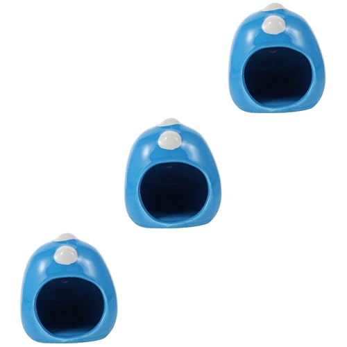 BCJMKDX Haustier-Bett. 3 Stück Nest Hamster Haus Höhle Hamster Haus Bett Sommer kleine Anima Haus Haustier kleine Tiere Ha von BCJMKDX