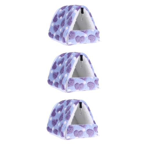 BCJMKDX Haustier-Bett. 3 stücke Haustier Bett Haus Kleine Bett Meerschweinchen Nest Igel Nest Meerschweinchen Käfig Zubehör Kleine Tier von BCJMKDX