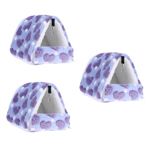 BCJMKDX Haustier-Bett. 3 stücke Kleine Tier Bett Hamster Schlafen Haus Hamster Warme Bett Kleine Tiere Haus Haustier Warme Nest von BCJMKDX