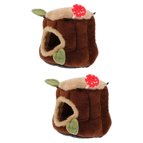 BCJMKDX Haustier-Bett. 3 stücke Zwerg Kaninchen Baumwolle Nest Haus Chinchilla Versorgung Warme Hamster Hütte Kleine Haustier Nest Tragen Hütte Hamster Warme Hallo(Ax2pcs) von BCJMKDX
