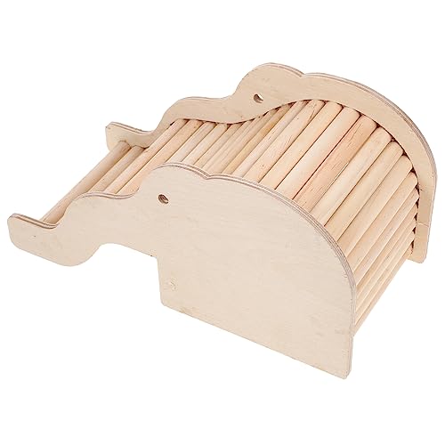 BCJMKDX Haustier-Bett. 4 stücke Hamster Versteck Haus Hamster Kauen Spielzeug Hamster Gehege Kleine Haustiere Verstecken Nest Haustier Käfig Leiter Nest Spielzeug(Beigex2pcs) von BCJMKDX