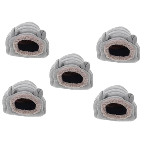BCJMKDX Haustier-Bett. 5 stücke Hamster Nest Haustier Schlafen Nest Winter Hamster Warme Zelt Hamster Höhle Winter Meerschweinchen Betten Hamster Plüsch von BCJMKDX