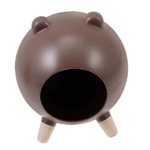 BCJMKDX Haustier-Bett. Hamsternest Meerschweinchenbett Haustierkäfig Ornament Rattenversteck Hamsterversteck Kleintierversteck Schinken(Brown) von BCJMKDX