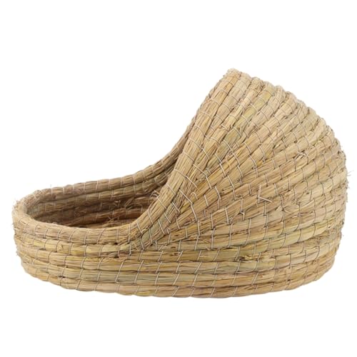 BCJMKDX Haustier-Bett. Kaninchennest Kaninchenversteck Hamsterhütte Kaninchenbetten Kaninchengrasbett Bettwäsche Kauspielzeug Haustier C(A,27X20CM) von BCJMKDX
