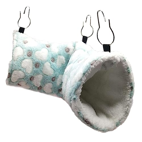 BCJMKDX Haustier-Bett. Rattentunnel-Nest, Bequeme Hängematte, Bett-Hängematte for Haustiere, Chinchilla-Hängematte, warmes Schlafen(Blue,43x13cm) von BCJMKDX