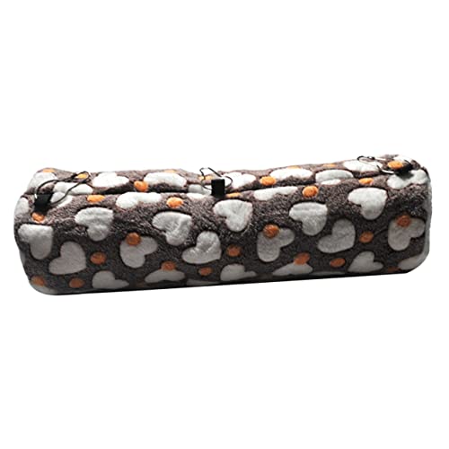 BCJMKDX Haustier-Bett. Rattentunnel-Nest, Bequeme Hängematte, Bett-Hängematte for Haustiere, Chinchilla-Hängematte, warmes Schlafen(Coffee,43x13cm) von BCJMKDX