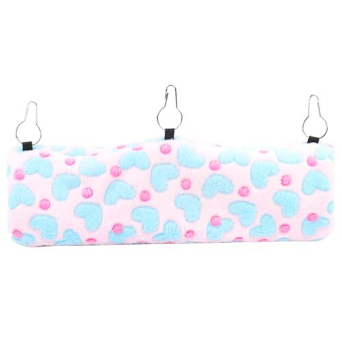 BCJMKDX Haustier-Bett. Rattentunnel-Nest, Bequeme Hängematte, Bett-Hängematte for Haustiere, Chinchilla-Hängematte, warmes Schlafen(Pink,45x13cm) von BCJMKDX
