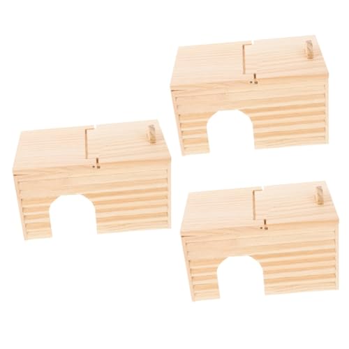 Haustier-Bett. 3 stücke Hamster Nest Hamster Spielen Nest Haustier Schlafen Haus Kleine Haustier Spielzeug Guinea Bett Klapp Deckel Pet Nest hamst von BCJMKDX