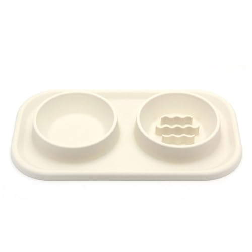 Haustiernäpfe, Hunde- und Katzennapf, Slow Feeder, Futternapf, Slow Down Futter- und Wassernapf-Set, Futternäpfe for kleine Hunde und Katzen, Beige Haustiernäpfe, Hunde- und Katzennapf, Slow Feeder, Futternapf, Slow Down Futter- und Wassernapf-Set, Futternäpfe for kleine Hunde und Katzen, Beige von BCJMKDX