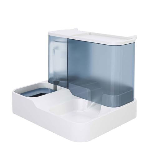 Haustiernäpfe, Katzen- und Hundenäpfe, Futterspender, 2,8 l, Wasserspender-Set, automatischer Futterspender for Hunde, Katzen und Tiere, Blau Haustiernäpfe, Katzen- und Hundenäpfe, Futterspender, 2,8 l, Wasserspender-Set, automatischer Futterspender for Hunde, Katzen und Tiere, Blau von BCJMKDX