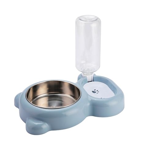 Haustiernäpfe, Katzen- und Hundenäpfe, Tierfutter- und Wassernapf-Set, Futter- und Wasserspender aus Edelstahl for Katzen und kleine Hunde, Blau Haustiernäpfe, Katzen- und Hundenäpfe, Tierfutter- und Wassernapf-Set, Futter- und Wasserspender aus Edelstahl for Katzen und kleine Hunde, Blau von BCJMKDX