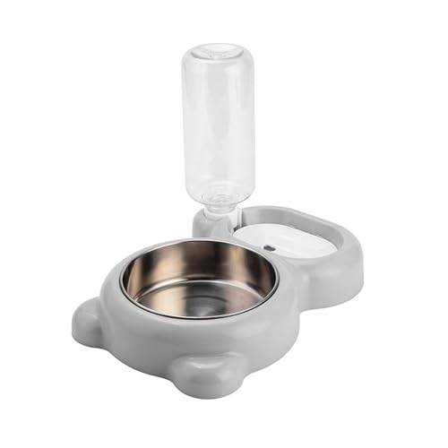 Haustiernäpfe, Katzen- und Hundenäpfe, Tierfutter- und Wassernapf-Set, Futter- und Wasserspender aus Edelstahl for Katzen und kleine Hunde, Grau Haustiernäpfe, Katzen- und Hundenäpfe, Tierfutter- und Wassernapf-Set, Futter- und Wasserspender aus Edelstahl for Katzen und kleine Hunde, Grau von BCJMKDX