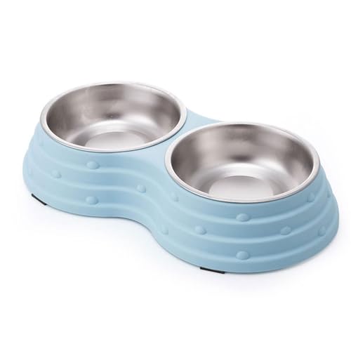 Haustiernäpfe, Katzen- und Hundenäpfe, abnehmbare Doppelnäpfe aus Edelstahl for Futter und Wasser mit rutschfestem Boden for Haustiere und kleine Hunde Katzen Haustiernäpfe, Katzen- und Hundenäpfe, abnehmbare Doppelnäpfe aus Edelstahl for Futter und Wasser mit rutschfestem Boden for Haustiere und kleine Hunde Katzen von BCJMKDX