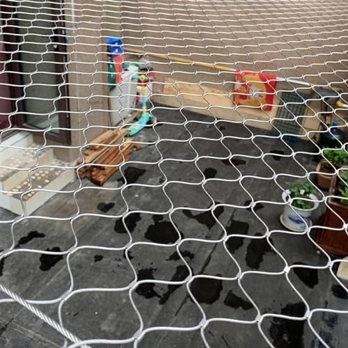 Zaun Mesh,. 1,5 mm Flexibles Seilgeflecht, Sicherheitsnetz for Balkon-Absturzsicherungsnetz in großer Höhe, Absperrzaun for Tiere und Geflügel(1x7m) von BCJMKDX