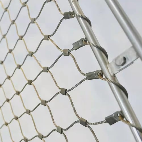Zaun Mesh,. Gewebtes Drahtnetz, Geländer-Treppenschutznetz, Gewebtes Netz, Gartennetz, Sicherheitsnetz, Haustierzaun for den Balkon(A,Mesh 7cm) von BCJMKDX