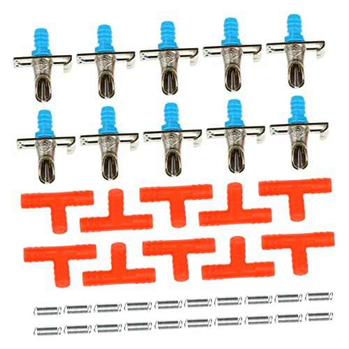 BCOATH Wasserspender - 10-teiliger Automatischer Trinkspender Doppelfeder-Design Heu-futterständer BCOATH Wasserspender - 10-teiliger Automatischer Trinkspender Doppelfeder-Design Heu-futterständer von BCOATH
