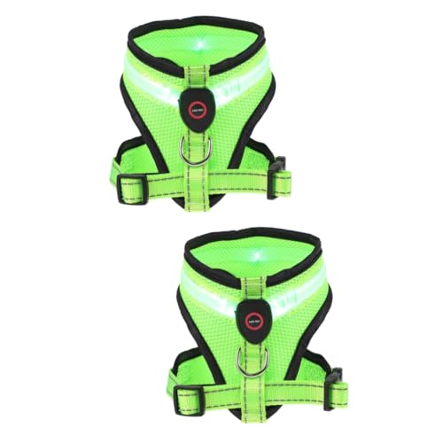2 Sätze Leuchtweste Für Hunde Hundelichter Für Geschirr Trageschlaufe Für Kleine Hunde Leuchtendes Hundegeschirr Kleines Hundegeschirr Sicherheitsweste Hund Anzug Weste Nylon Green BCOATH 2 Sätze Leuchtweste Für Hunde Hundelichter Für Geschirr Trageschlaufe Für Kleine Hunde Leuchtendes Hundegeschirr Kleines Hundegeschirr Sicherheitsweste Hund Anzug Weste Nylon Green BCOATH von BCOATH
