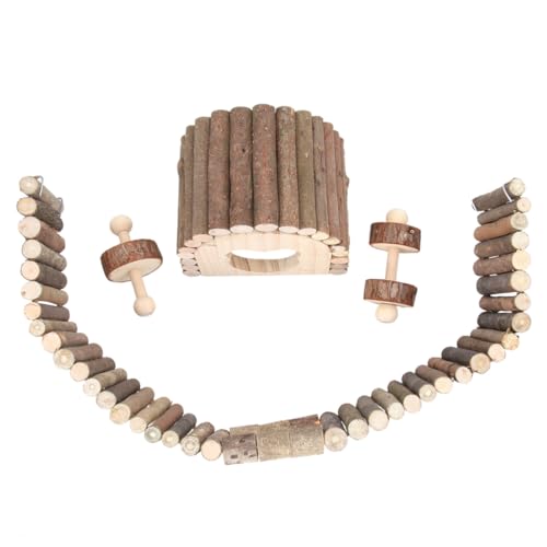 BCOATH Laufstall für Meerschweinchen 6-in-1-Holzspielzeug Zähneknirschen Zaun Haustier-Spielplatz-Set Kauspielzeug für Kleintiere BCOATH Laufstall für Meerschweinchen 6-in-1-Holzspielzeug Zähneknirschen Zaun Haustier-Spielplatz-Set Kauspielzeug für Kleintiere von BCOATH