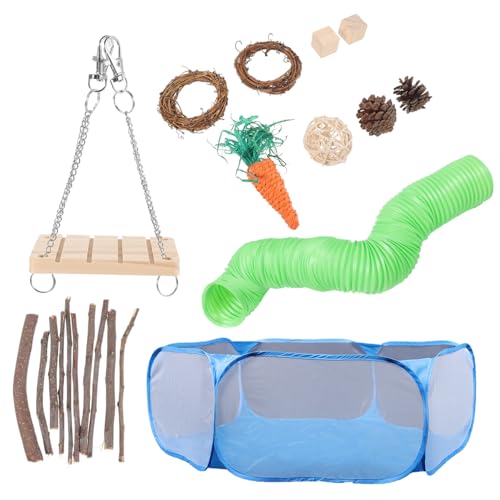 BCOATH 1 Satz Hamster-kauspielzeug Aus Holz, Hamster-Tunnel-Spielzeug, Hamsterkäfig-Spielzeug, Meerschweinchen-laufstall BCOATH 1 Satz Hamster-kauspielzeug Aus Holz, Hamster-Tunnel-Spielzeug, Hamsterkäfig-Spielzeug, Meerschweinchen-laufstall von BCOATH