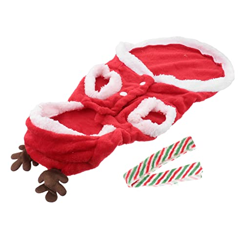 BCOATH Frohe Weihnachten Haustier Hund Katze Outfit Gemütliches Schal Mantel Set für Partys Hochzeiten Foto-Sessions BCOATH Frohe Weihnachten Haustier Hund Katze Outfit Gemütliches Schal Mantel Set für Partys Hochzeiten Foto-Sessions von BCOATH