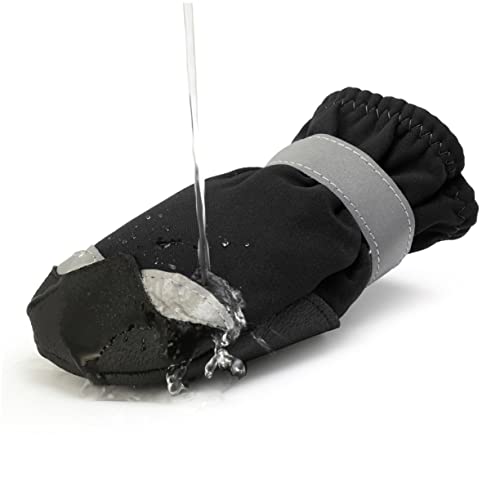 BCOATH 1satz wasserdichte Hundeschuhe Anti-rutsch Winter Boots Für Hunde Für Kalte Temperaturen Mit Umweltfreundlicher Sohle Und Rutschfestem Design von BCOATH