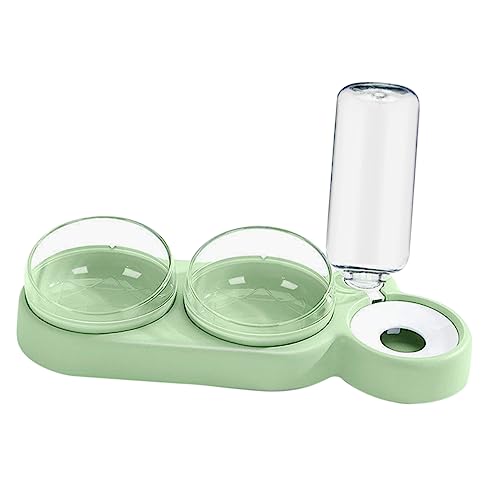 BCOATH Erhöhter Katzennapf Wasserspender Tierfutter- Und Wassernapf-Set Futterspender Für Hunde Und Katzen Nassdüse Runder Napf Für Einfaches Füttern von BCOATH