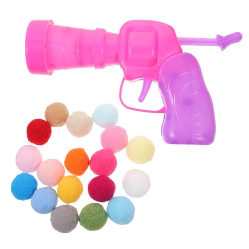 BCOATH 1 Satz Interaktives Katzenspielzeug Launcher mit Bunten Plüschbällen Langlebig und Handfreundlich Fördert das Training Aktivität Ihrer Katze von BCOATH