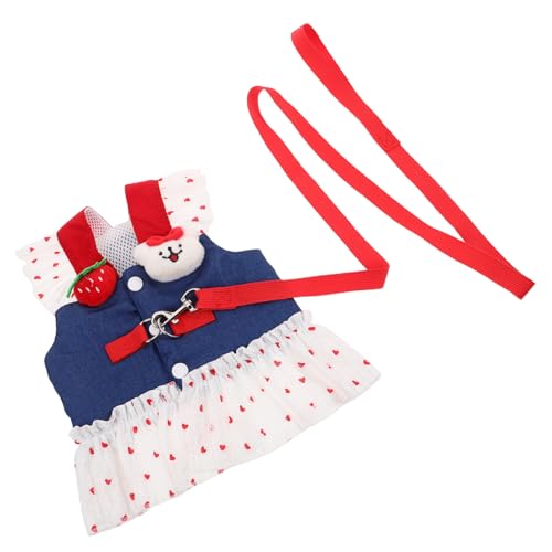 BCOATH 1 Set Hundekleid Mit Leine Für Kleine Hunde, Katzen, Mädchen, Hundekleider, Süße Welpen-Prinzessinnen-Kleidung, Haustier-Hunde-Outfits, Frühlings- Und Sommer-atmungsaktive Kleider BCOATH 1 Set Hundekleid Mit Leine Für Kleine Hunde, Katzen, Mädchen, Hundekleider, Süße Welpen-Prinzessinnen-Kleidung, Haustier-Hunde-Outfits, Frühlings- Und Sommer-atmungsaktive Kleider von BCOATH