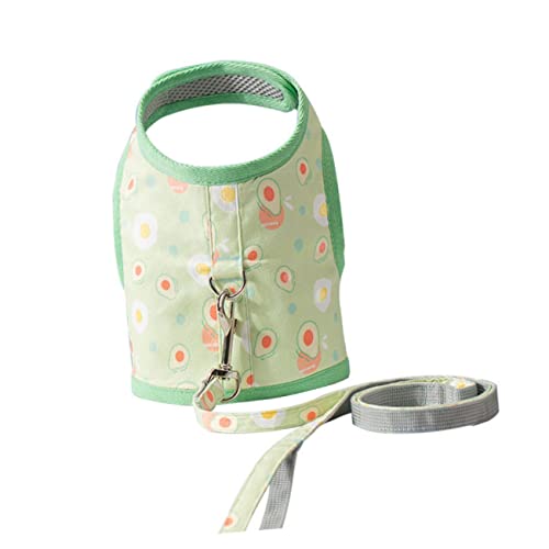 BCOATH 1satz Verstellbares Katzengeschirr Mit Atmungsaktive Weste Für Katzen Für Und Outdoor-aktivitäten Hochwertigem Mesh Für Katzen Von Grüner Avocado-Look von BCOATH