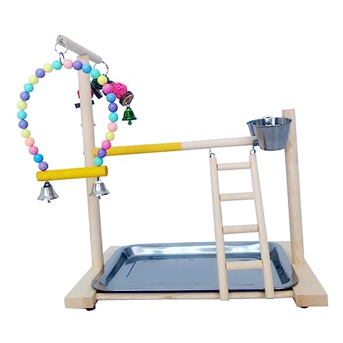 BCOATH 1 Satz Papagei Trainings Ständer Papagei H?ngendes Spielzeug Vogel Kletterleiter Vogelk?fig Spielzeug Vogelfutterbecher Vögel Drehbrücke Rostfreier Stahl Zubringer Massivholz BCOATH 1 Satz Papagei Trainings Ständer Papagei H?ngendes Spielzeug Vogel Kletterleiter Vogelk?fig Spielzeug Vogelfutterbecher Vögel Drehbrücke Rostfreier Stahl Zubringer Massivholz von BCOATH