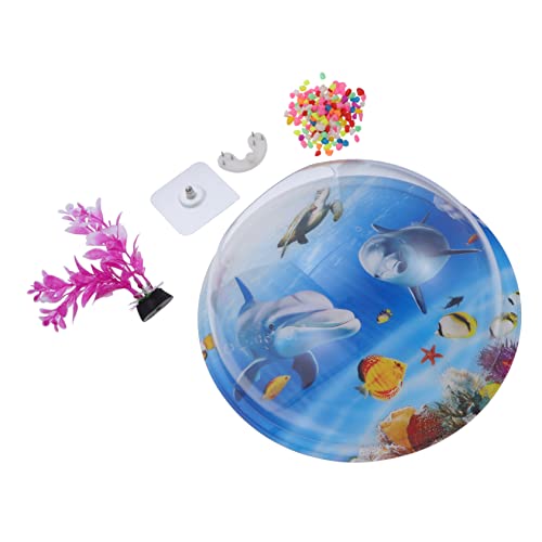 BCOATH Terrarien 1 Satz An Der Wand Befestigtes Aquarium Zimmerpflanzen Vase Dekorationen Für Aquarien Aquarium Topf Fischglas Zum Aufhängen An Der Wand Acryl Transparente Schale Blumen von BCOATH