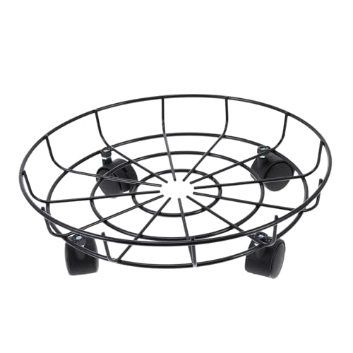BCOATH Heavy Duty Anlage Mit Rädern Metall Topfpflanze Stehen Eisen Kunst Blumentopf Basis Swivel Rollen Für von BCOATH