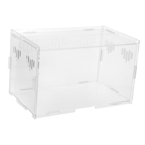 BCOATH 1 Stück Karton Reptilienbox aus Acryl Schildkrötenterrarium Vivarium Acrylic Reptile Box Reptile Terrarium schleichtiere Aufbewahrungsnest für Reptilien Futterkasten für Reptilien BCOATH 1 Stück Karton Reptilienbox aus Acryl Schildkrötenterrarium Vivarium Acrylic Reptile Box Reptile Terrarium schleichtiere Aufbewahrungsnest für Reptilien Futterkasten für Reptilien von BCOATH