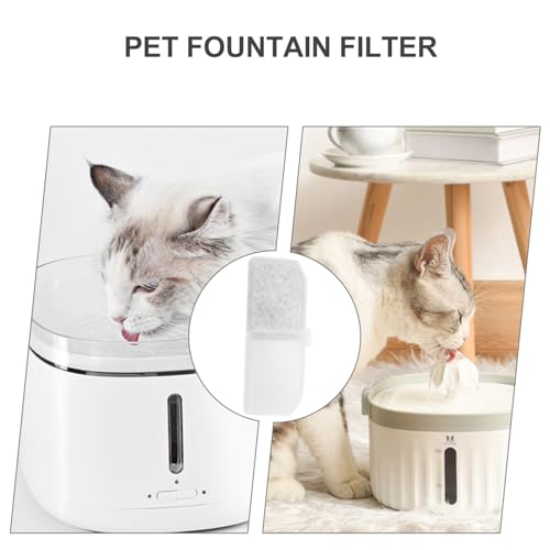 BCOATH 10 Stück Teiliges Ersatzfilter Haustier wasserbrunnen Aktivkohle Ionentauschharzfilter Langlebig und Sicher für Klareres Trinkwasser von Katzen und Hunden für Zuhause und von BCOATH