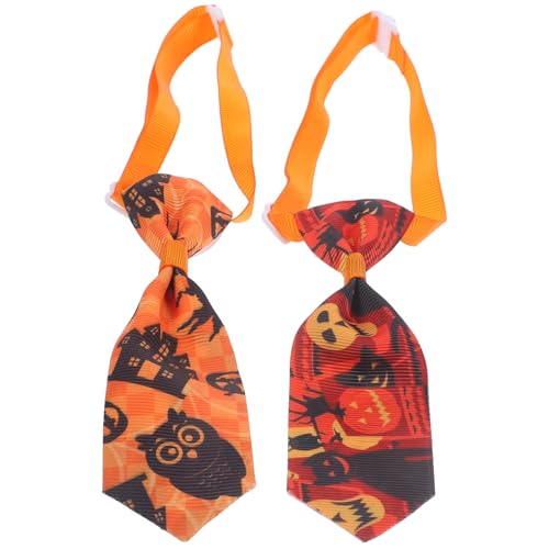 BCOATH 10stücke Teiliges Halloween Hundehalsbänder Mit Fliege Verstellbare Stilvolle Krawatten Für Hunde Für Feste Hochzeiten Und Outdoor-aktivitäten Zufällige Farben von BCOATH
