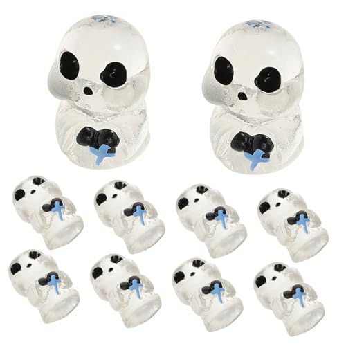 BCOATH 10 Stück Halloween Mini-Geist-Ornamente Kunstharz Mini-Geist-Figur Aquarium-szenen-Layout Halloween Desktop-Dekoration Für Party BCOATH 10 Stück Halloween Mini-Geist-Ornamente Kunstharz Mini-Geist-Figur Aquarium-szenen-Layout Halloween Desktop-Dekoration Für Party von BCOATH