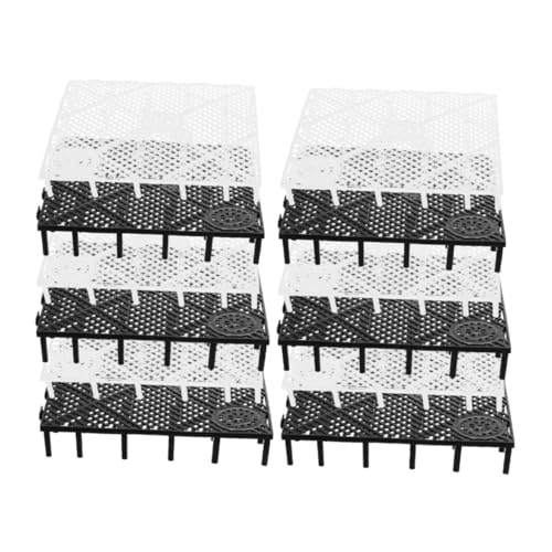 BCOATH Aquariumboden 12er-Pack Aquarium-trennwand Aus Kunststoff Einfach Zu Installierende Gitter-trennplatte Für Süßwassertanks von BCOATH