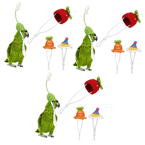 BCOATH 3sets Mini Hut Für Tier Gestrickte Haustier Hut Karotte Erdbeere Festival Dekorationen 4 Stücke * 3 BCOATH 3sets Mini Hut Für Tier Gestrickte Haustier Hut Karotte Erdbeere Festival Dekorationen 4 Stücke * 3 von BCOATH