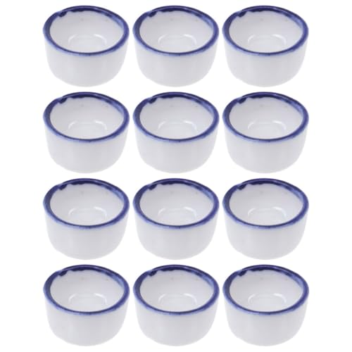 BCOATH Krabben Mini Gericht Spinne Wasser Schüssel 12pcs Reptil Becken Keramik Material von BCOATH