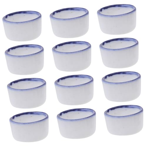 BCOATH 12stücke Mini Keramik Wasserschalen Für Spinnen Und Skorpione Kompakte Futter Und Wasserschalen Für Reptilien Langlebig Und Leicht Zu Reinigen von BCOATH