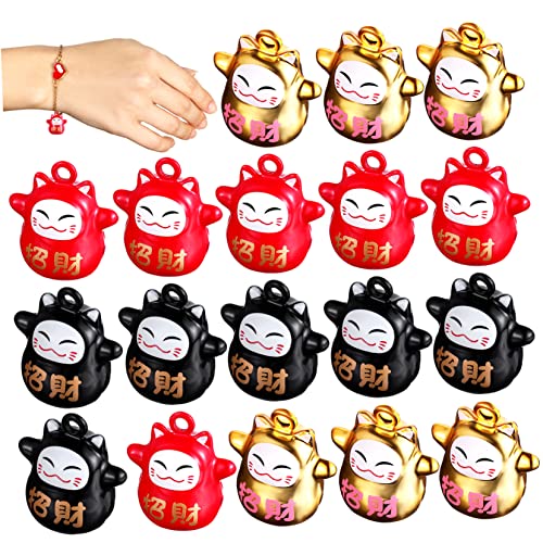 BCOATH Katzenglöckchen-Set 18-teilig Katzen-Charm-Glocken Im Japanischen Stil Bastelglöckchen Für Schmuck BCOATH Katzenglöckchen-Set 18-teilig Katzen-Charm-Glocken Im Japanischen Stil Bastelglöckchen Für Schmuck von BCOATH