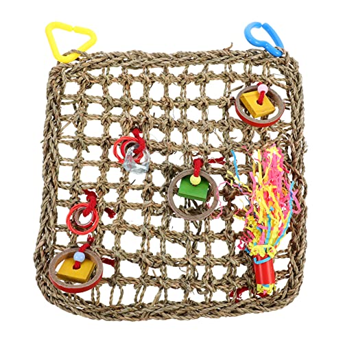 BCOATH Papageien-Hängenetz Spielzeug Vogel-Kletternetz handgefertigt gewebte Hängematte bequemes Vogel-Zubehör für Papageien BCOATH Papageien-Hängenetz Spielzeug Vogel-Kletternetz handgefertigt gewebte Hängematte bequemes Vogel-Zubehör für Papageien von BCOATH