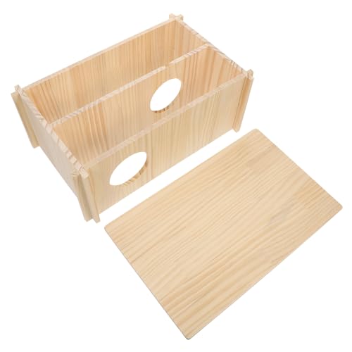 BCOATH Hamsterhaus Aus Naturmaterial Sicheres Haustiernest Aus Holz Für Meerschweinchen Schlafhaus Kleintiere Käfig Versteck BCOATH Hamsterhaus Aus Naturmaterial Sicheres Haustiernest Aus Holz Für Meerschweinchen Schlafhaus Kleintiere Käfig Versteck von BCOATH