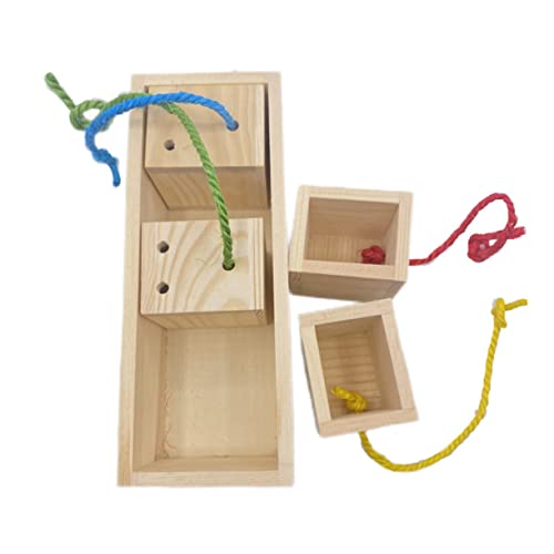 BCOATH 1stück Spielzeug Kauspielzeug Und Futterspender Für Vögel Für Training Und Beschäftigung Strapazierfähiges Und Sicheres Holzmaterial Stress Und Langeweile von BCOATH