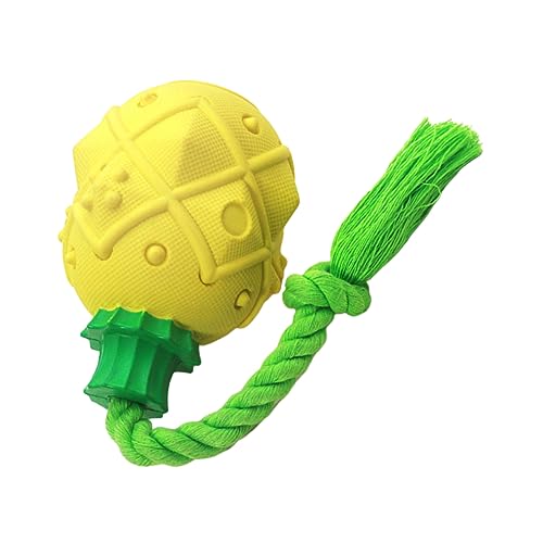 BCOATH 1stk Hundebissspielzeug Futterautomat Für Haustiere Kleines Kauspielzeug Für Hunde Hündchenspielzeug Seilspielzeug Für Hunde Kauen Für Welpen Welpen-Ananas-Spielzeug Gummi Yellow BCOATH 1stk Hundebissspielzeug Futterautomat Für Haustiere Kleines Kauspielzeug Für Hunde Hündchenspielzeug Seilspielzeug Für Hunde Kauen Für Welpen Welpen-Ananas-Spielzeug Gummi Yellow von BCOATH