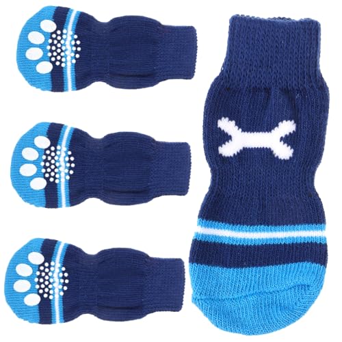 BCOATH 2paare Hunde-socken rutschfeste Atmungsaktive Baumwollsocken Für Kleine Bis Große Hunde Pfotenschutz Für Drinnen Und Draußen Für Reisen Und Komfort von BCOATH