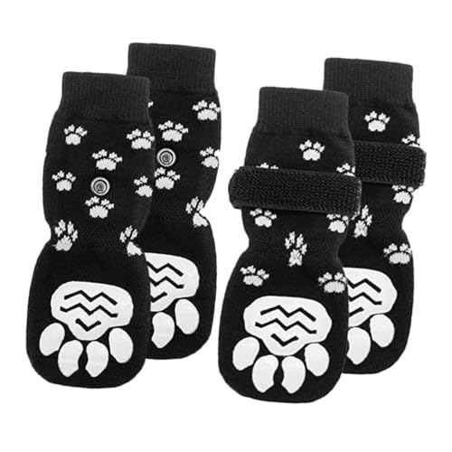 BCOATH 2paare rutschfeste Hundesocken Für Kleine Mittlere Und Große Hunde wasserdichte Pfotenschutzsocken Aus Baumwolle Für Winterabenteuer Für Outdoor-aktivitäten von BCOATH