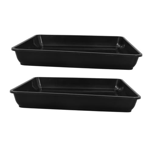 BCOATH 2 Quadratische Pflanzenuntersetzer: Pflanzenstreuer Für Töpfe, Pflanzenuntersetzer Für Außen- Und Innenpflanzen, Topfuntersetzer, Blumentopfuntersetzer Zum Auffangen Von Wasser, von BCOATH