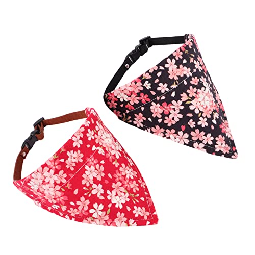 BCOATH 2 STK Dreieckstuch Für Haustiere Haustier-dreieck-lätzchen Dreieckiger Hundeschal Welpen-Bandana Halsband Für Hunde Welpe Halstuchkragen Hunde-dreieck-lätzchen Katzenschal von BCOATH